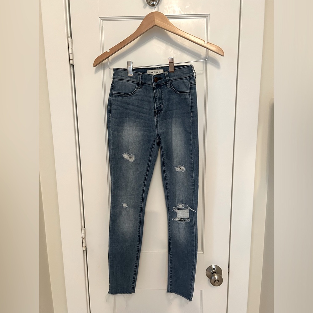 PACSUN Los Angeles High Rise Ankle Jeggings Size 24